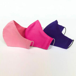 Gesichtsmaske 3er-Set - (pink, rosa und lila)